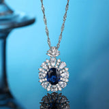 High Carbon Diamond Necklace S925 Silver Wedding Jewelry Gift