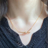 925 Sterling Silver Knot Necklace Women's Sweet Jewelry