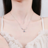 Christmas Elk Necklace 1.0Ct Moissanite Diamond Pendant
