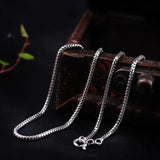 925 Silver Woman Necklace Solid Jewelry Accessories 1.6mm Birthday Gift