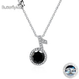 1CT Moissanite Music Note Pendant Necklace 925 Sterling Silver Jewelry