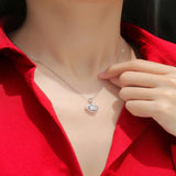 Moissanite Men's Necklace 925 Sterling Silver Woman Pendant