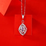 Moissanite Men's Necklace 925 Sterling Silver Woman Pendant