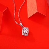 Moissanite Men's Necklace 925 Sterling Silver Woman Pendant