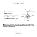 Moissanite Men's Necklace 925 Sterling Silver Woman Pendant