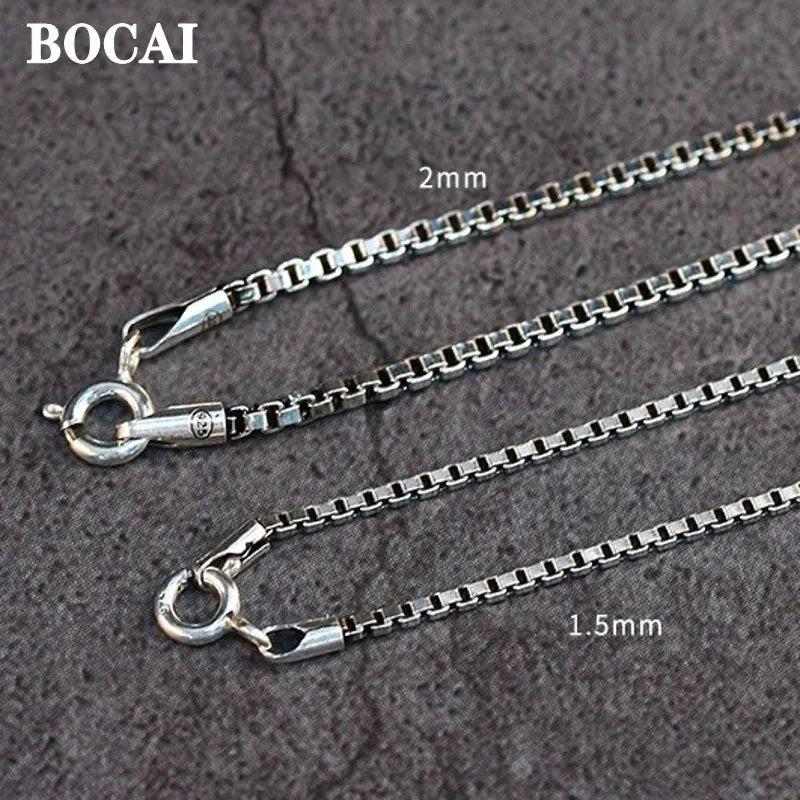 925 Silver Box Chain Personalized Collarbone Necklace