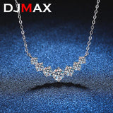 1.7CT Moissanite Necklace Sparkling Diamond Pendant PT950