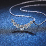 1.7CT Moissanite Necklace Sparkling Diamond Pendant PT950