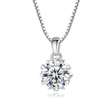 1.0 Carat Moissanite Snowflake Pendant Necklace