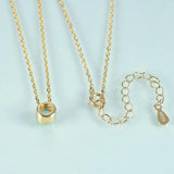 Round Birthstone Pendant Necklace for Women Girl