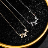925 Silver Butterfly Pendant Ice Crystal Zircon Necklace Charm