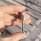 925 Silver Jesus Cross Pendant Necklace with Diamond