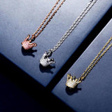 925 Sterling Silver Crown Pendant with Silver Ice Cubic Zirconia