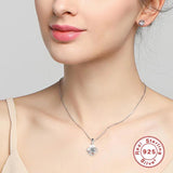 925 Silver Moissanite Pendant 1CARAT 6.5MM
