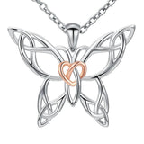 925 Silver Butterfly Pendant Necklac...