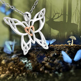 925 Silver Butterfly Pendant Necklac...