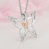 925 Silver Butterfly Pendant Necklac...
