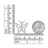 925 Silver Butterfly Pendant Necklac...