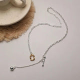 S925 Sterling Silver Heavy Industry OT Clavicle Chain