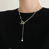 S925 Sterling Silver Heavy Industry OT Clavicle Chain