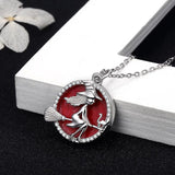 Sterling Silver Witch Pendant with Zirconia