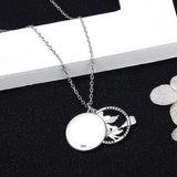 Sterling Silver Witch Pendant with Zirconia