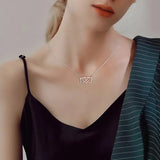 925 Silver Infinity Symbol Pendant Chain Heart Necklace