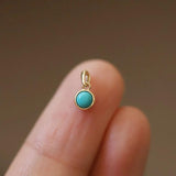 S925 Sterling Silver Turquoise Necklace Pendant Women's Jewelry