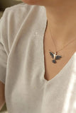 925 Silver Phoenix Bird Necklace Pendant Jewelry Gift