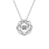 S925 Silver Moissanite Geometric Necklace 0.3CT D Moissanite Diamond