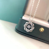 S925 Silver Moissanite Geometric Necklace 0.3CT D Moissanite Diamond