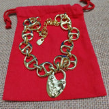 925 Silver Lock Necklace 14K Holiday Jewelry Gift