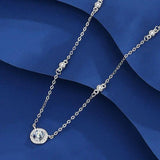 1.0ct VVS1 D Moissanite Necklace 925 Sterling Silver Chain Pendant