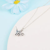 Sterling Silver Chokers Anime Couple Necklace