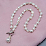 Baroque Pearl Pendant Necklace Vintage Jewelry for Women
