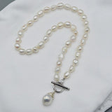 Baroque Pearl Pendant Necklace Vintage Jewelry for Women