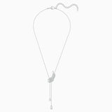 Element Feather Crystal Shape Necklace for Women