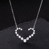 Sapphire Heart Necklace - 18K Plated 925 Silver