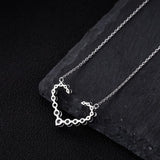 Sapphire Heart Necklace - 18K Plated 925 Silver