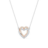 Double Love Silver 925 Necklace