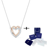 Double Love Silver 925 Necklace