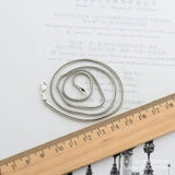 925 Sterling Silver Necklace, 1.6mm Snake Chain, 70cm Long