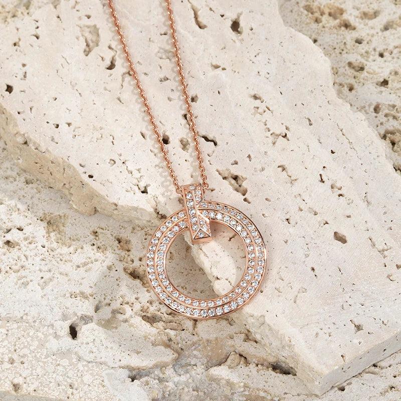 Women's Zircon 925 Silver Sweater Chain High Jewelry Gift