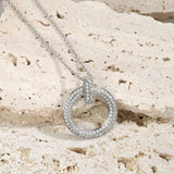 Women's Zircon 925 Silver Sweater Chain High Jewelry Gift