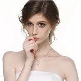 925 Silver Boat Anchor Pendant Necklace for Women