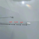 S925 Sterling Silver Pendant Necklace with Moving Diamonds