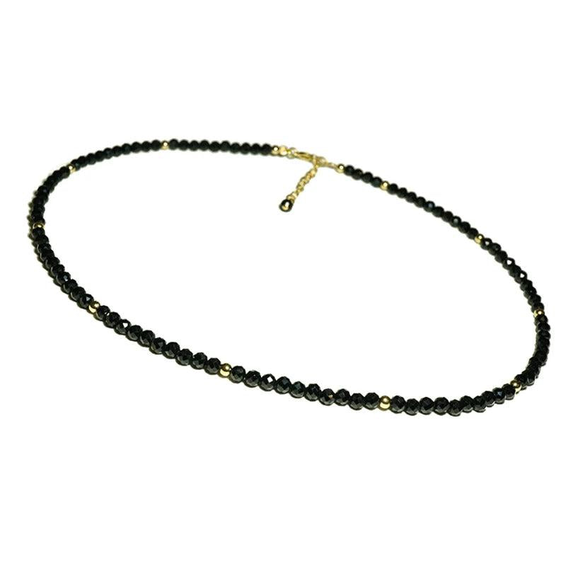 Lily Jewelry Spinels 2-3mm Beads 925 Sterling Silver Necklace