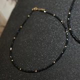 Lily Jewelry Spinels 2-3mm Beads 925 Sterling Silver Necklace