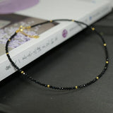 Lily Jewelry Spinels 2-3mm Beads 925 Sterling Silver Necklace