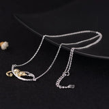 Vintage Silver Cat Pendant Necklace for Women